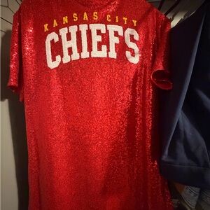 Red Sequin Kansas City Chiefs Dress